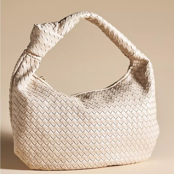 Anthropologie Handbags - Anthropologie The Brigitte Satchel by Melie Bianco Ivory Pattern NWOT